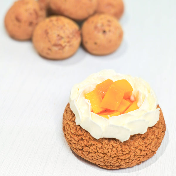 芒果布丁麻糬泡芙|Mango Pudding Mochi Puff