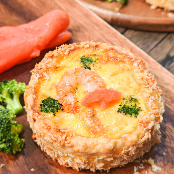 明太子蝦肉脆鹹派|Mentaiko Croquette Quiche