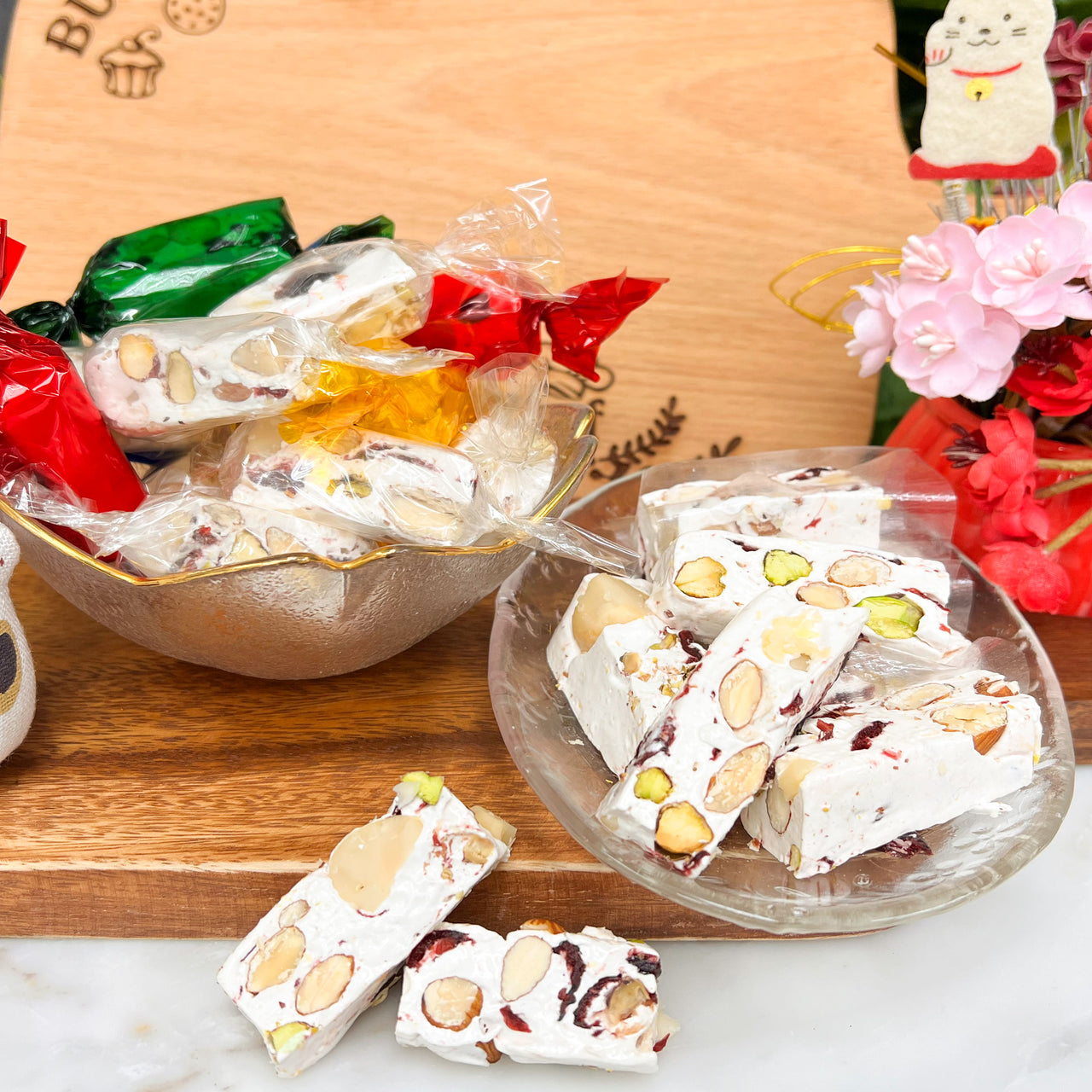 手工糖果系列 − 法式紅莓果仁鳥結糖 | Original French Nougat