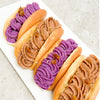 鹽之花特濃黑朱古力麻糬曲奇 & 甘栗紫薯麻糬蛋糕捲 ｜ Fleur de Sel Dark Chocolate Mochi Cookies | Chestnut & Purple Sweet Potato Cake Omelette
