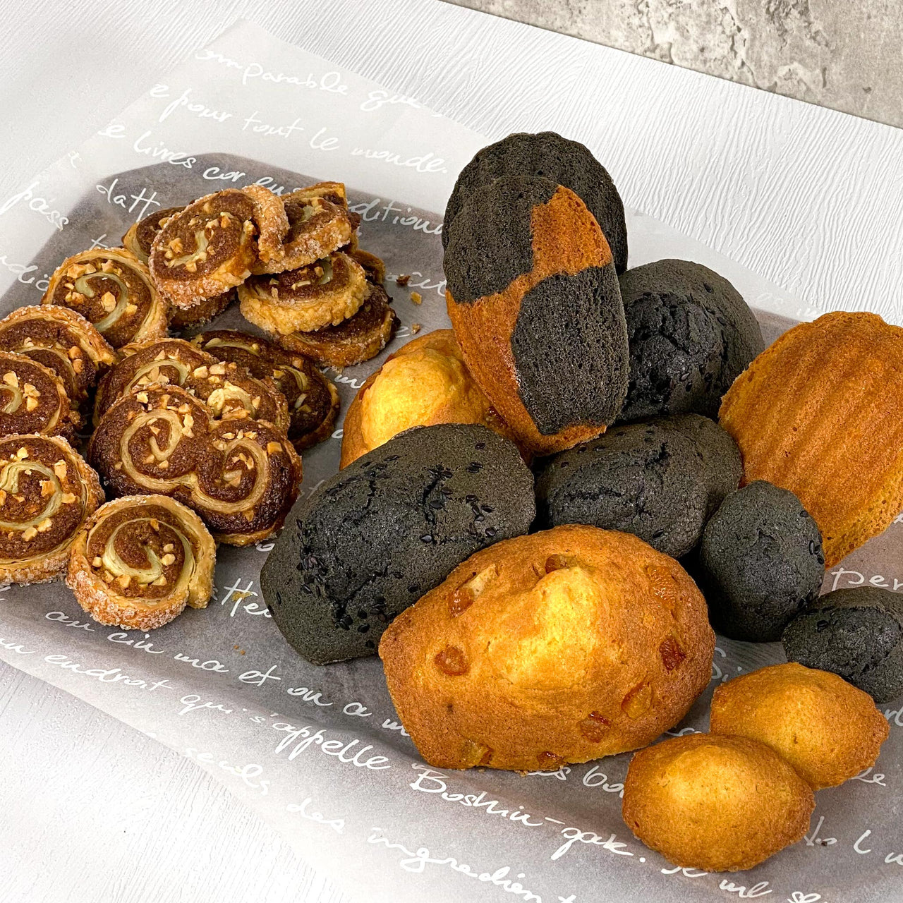 黑芝麻瑪德蓮|香橙瑪德蓮|咖啡杏仁曲奇|Sesame Madeleine|Orange Madeleine|Coffee Almond Cookie