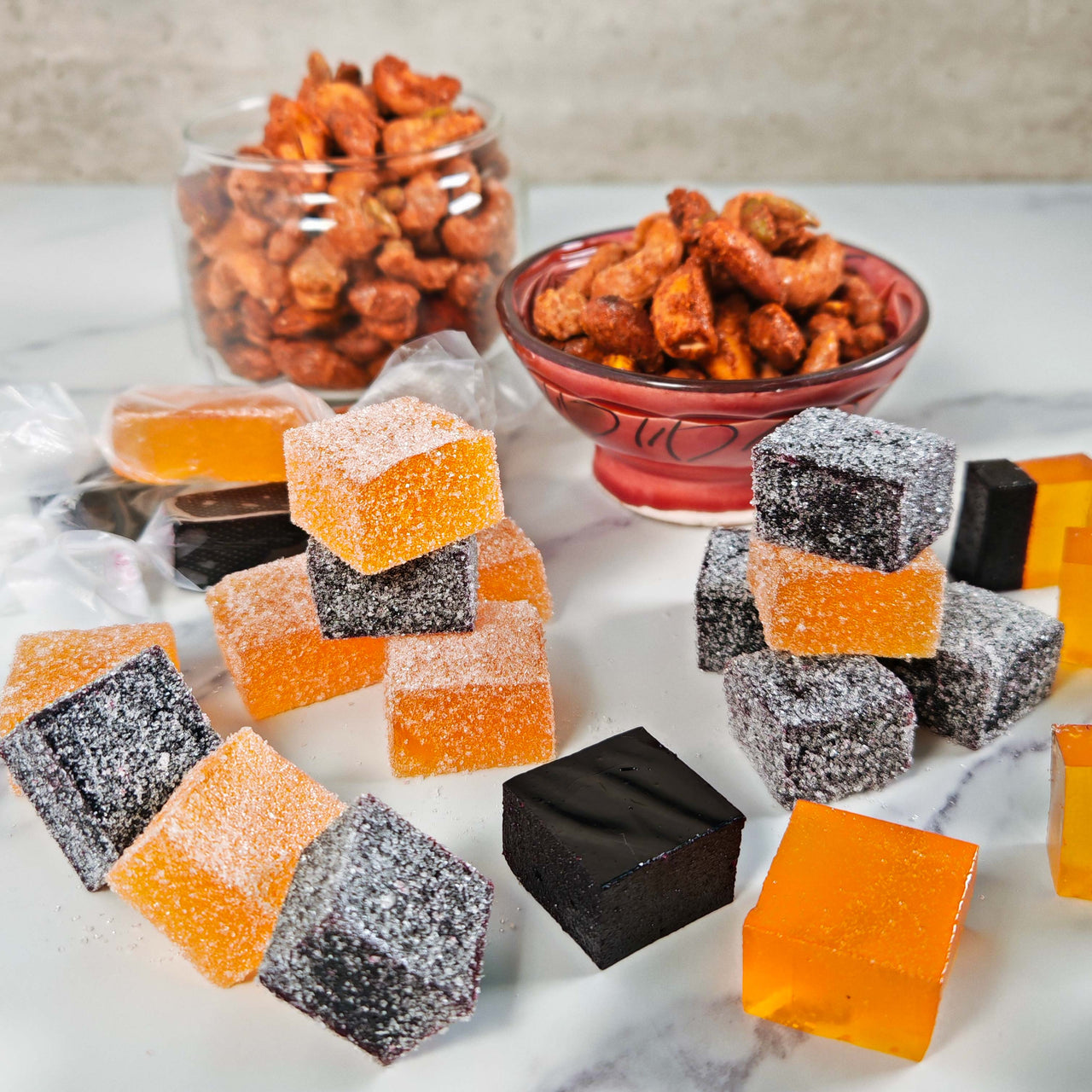 手製法式軟糖 & 煙燻蒜香雜錦果仁 | Pâte de Fruit & Smoked Garlic Roasted Mix Nuts