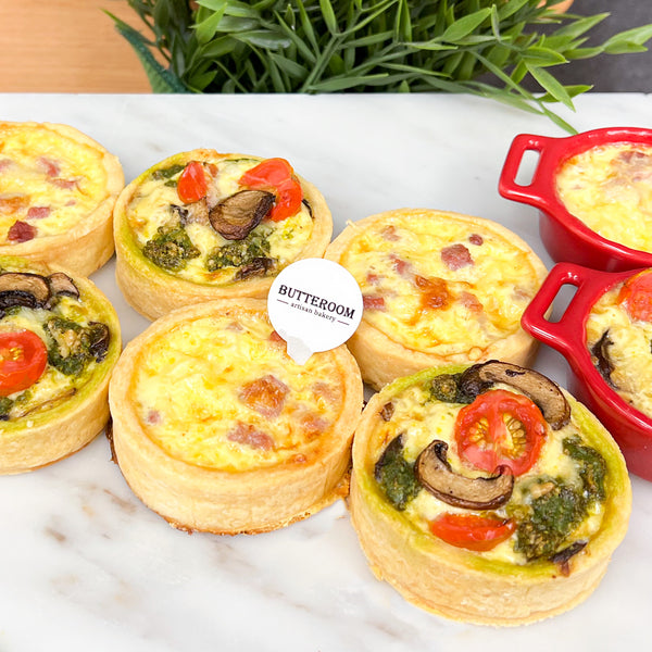 法式鹹派| Quiche Lorraine & Mushroom Veggie Quiche