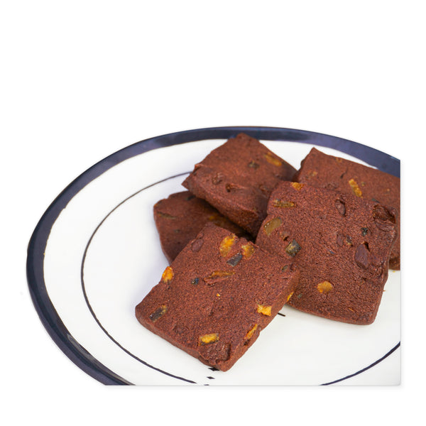 特濃朱古力橙乾粒切片曲奇預拌粉｜Dark Chocolate & Dried Orange Sliced Cookie Baking Mix
