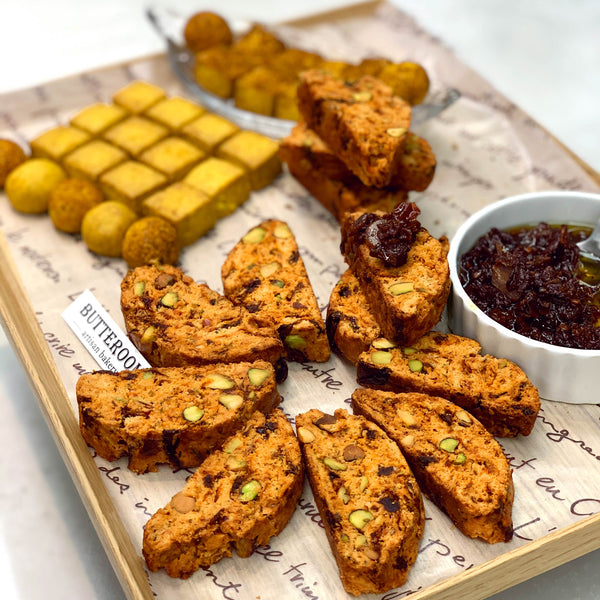 蕃茄開心果意大利脆餅 | 咖喱南瓜曲奇 | Savoury Tomato Pistachio Biscotti | Curry Pumpkin Cookie