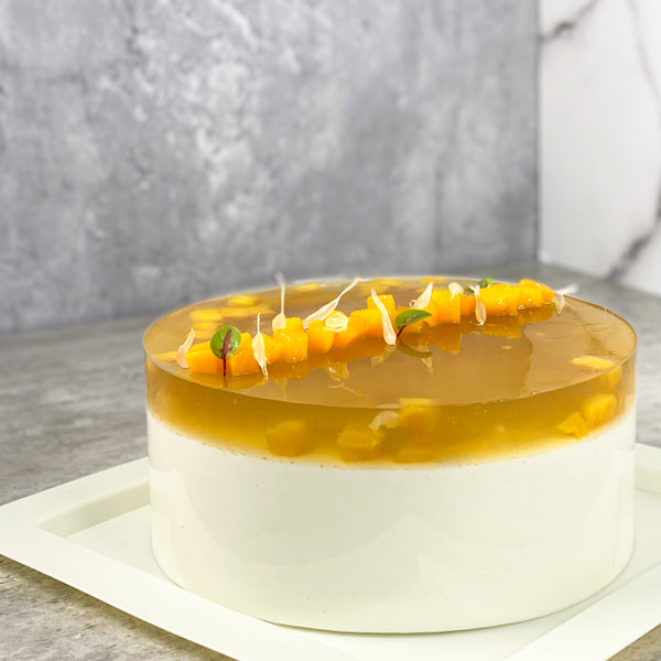 茉莉香芒金柚法式蛋糕｜Jasmine Mango Pomelo Entremets