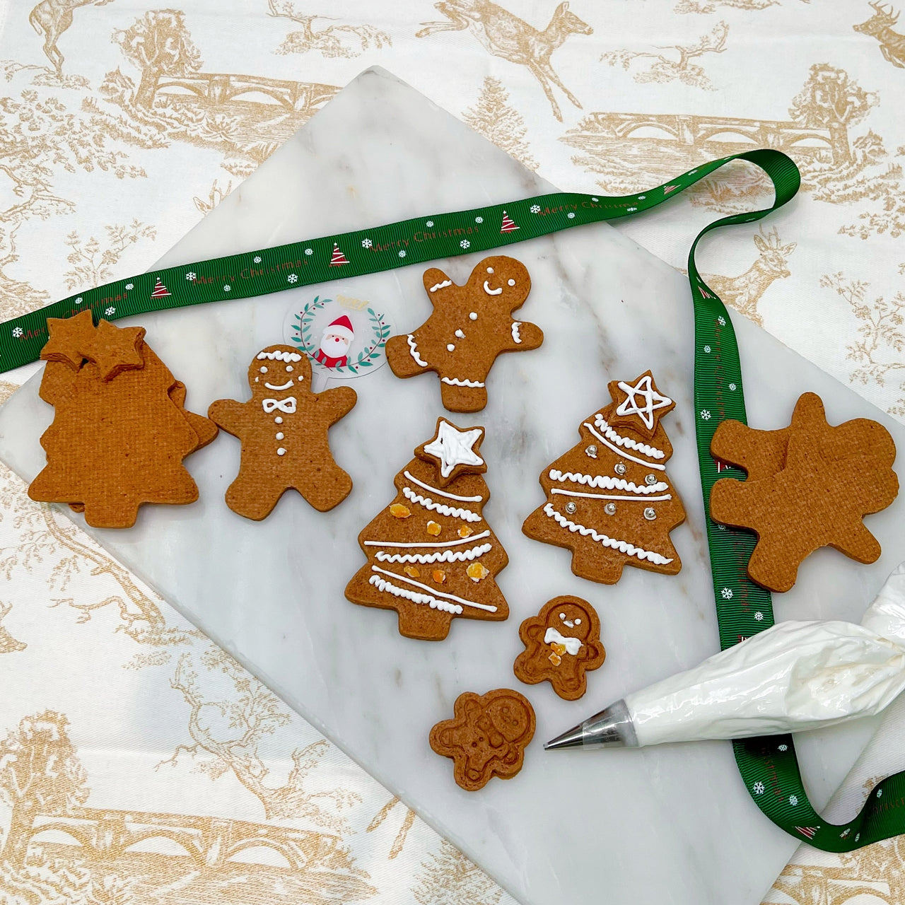 薑餅人及聖誕樹曲奇糖霜裝飾套裝 |  Gingerbread man & Christmas Tree Icing Cookie Gift Box